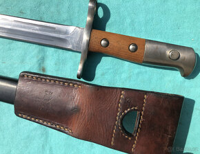 Švýcarský nožový bodák M1918 na pušku Schmidt-Rubin - 9