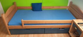 Kvalitní dřevěná postel 90x200 - masiv, žádná náhražka - 9