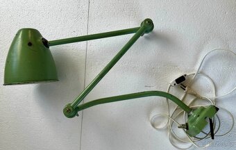 Retro průmyslová dílenská stolní lampa - 9