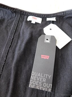 Dámské džínové značkové šaty-Nové-Levis-vel.S - 9