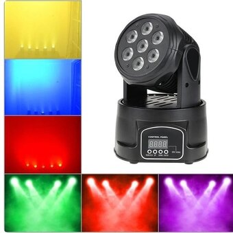 Led Double Efekt --Sound /Program Mode--Nový-Hlava Wash - 9