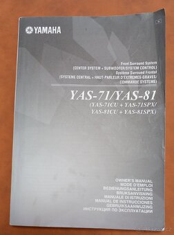 YAMAHA YAS-71 SOUNDBAR + SUBWOOFER s FM rádiem - 9