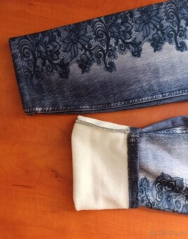 Dámské zateplené legíny 50 - 9