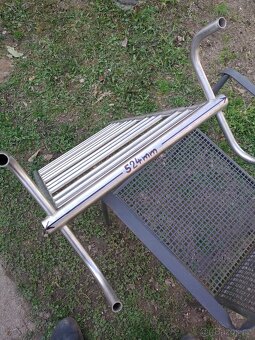 Žebřinový průtokový sušák na ručníky-radiátor. Nerez, INOX - 9