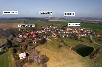Prodej RD Horní Střítež - 110m2, stodolou -120m2 a pozemkem - 9