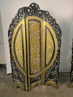 Orientální vyřezávaný paraván (137015) - 9