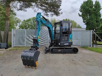 bagr, minibagr, motor Kubota, 3,8 tuny - 9