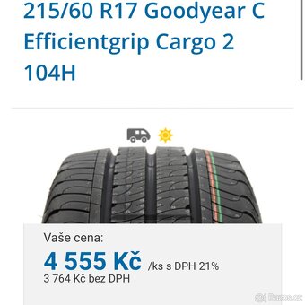 Nove letní pneu / zatezove 215/60/17c - 9