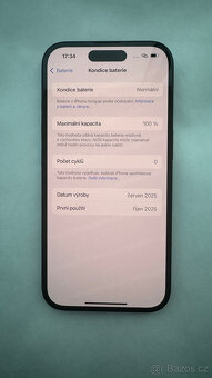 APPLE IPHONE 16 128 GB ČERNÝ,12 MĚS.ZÁRUKA,NOVÝ,NEPOUŽITÝ - 9