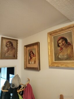 obraz CIGÁNKA III. /dívka, portrét/, olej, František Votruba - 9