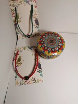 Set svíčky a 2x Shamballa náramek - 9