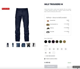 Outdoorové kalhoty Fjallraven Nils Trousers M | US 33-34 - 9