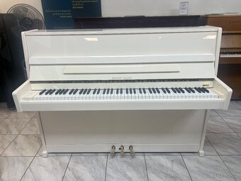 Bílé pianino Reiger Kloss se zárukou 5 let, doprava zdarma. - 9