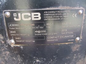 Pásový bagr JCB 86 C-1 - 9