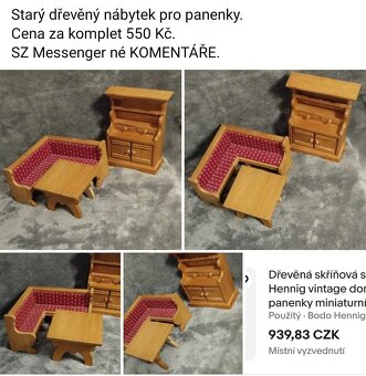 Panenky a příslušenství pro panenky viz fota. Ceny viz fota. - 9