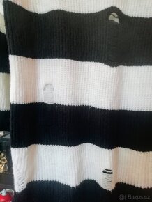 Svetrové, značkové "párající se" šaty Via Delle Rose, XL - 9
