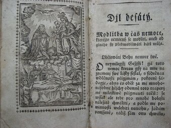 starý Nebe klíč, staré tisky, modlidby, ruční papír r.1838 - 9