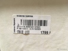 Zimní černé kožené kozačky vel. 41 - 9