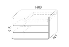 Komoda z dubového masivu - 9