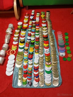 vintage horkovzdušná trouba+ recepty,víčka 480kusů,otvírače - 9