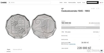 20 Haléř 1991- ČSFR - zkušební ražba   NGC - 9