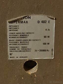 Repro Videoton D402E - 9