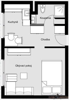 Pronájem byty 1+1, 32 m² - Pardubice - Zelené Předměstí - 9