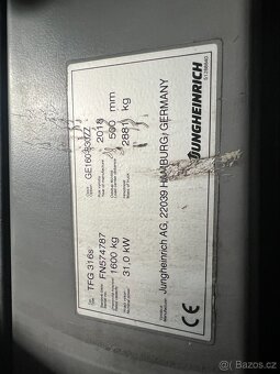 Jungheinrich TFG 316s vysokozdvižný vozík LPG 1,6t Topení - 9