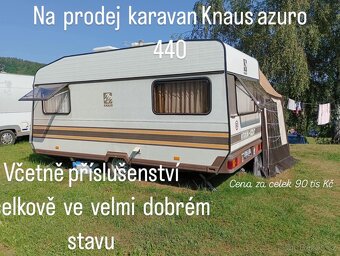 Karavan s  příslušenstvím a koupelnou azuro knaus - 9