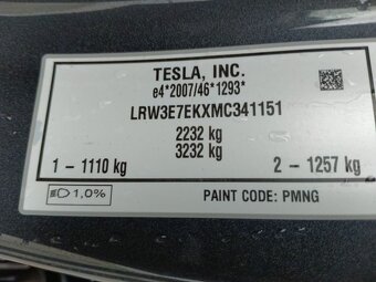 Tesla Model 3 LR,tepelné čerpadlo, EAP, tažné, LED Matrix - 9