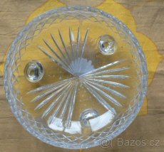 Smaltované sklo +talíř It. + svícen+mísy+ pivní sklo - 9