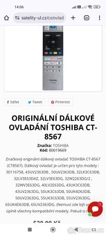 Originální dálkové ovladače TLC, Toshiba a KIVI - 9