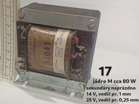 Transformátory síťové 220 V různé - 9