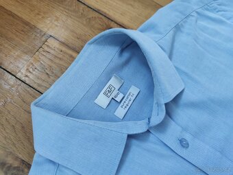 3 Košile Marks Spencer 38,39,40, 2šedé, 1světlá- TOP STAV - 9