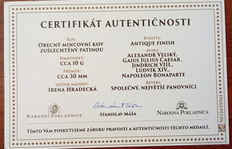 Investiční medaile Panovníci, kteří změnili svět - 9