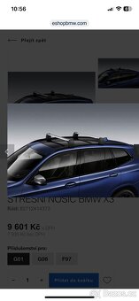 Střešní nosiče příčniky BMW X3 - 9