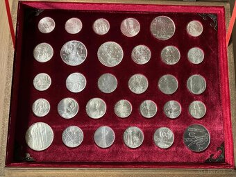 Sada komplet pamětní mince stříbro 1947-1993 Československo - 9