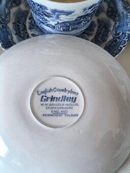 Kávová/čajová souprava - anglický porcelán - 9