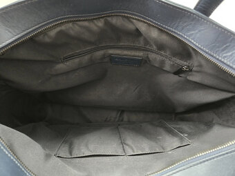 Pánská kožená taška Baldinini tmavě modrá - 9