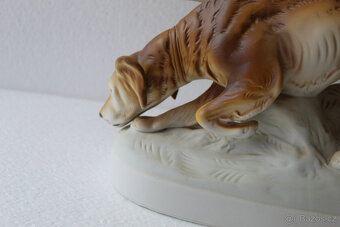 Lovečtí psi na stopě, porcelán Royal Dux - 9