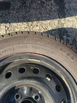 Zimní pneu Sava 165/70 R14 - prodám - 9