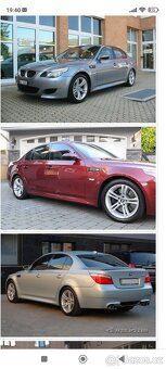 Alu kola BMW 5x120r18 originální M5/M6+zimní pneumatiky 245 - 9