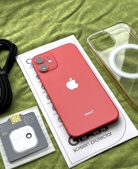 🍏 Apple Iphone 12 Mini 64GB RED 🍎 100% baterie 🔋 - 9
