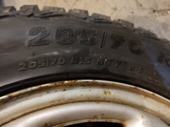 205/70R15 96T M+S ZIMNÍ PNEU + DISKY 5X100 SUBARU FORESTER - 9