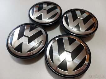 Středové krytky Vw, 56x52mm chrom logo - 9