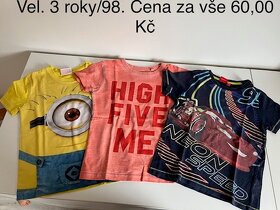 Zimní bundy na kluka - 110/116/122 + mikiny, trička atd. - 9