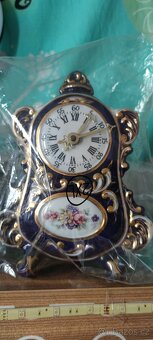 Starožitné porcelánové hodiny - 9