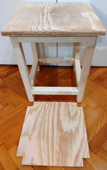 Stolička (štokrle) 40x40x53cm, - 9