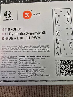 EKWB Lian Li O11D DP G1 D-RGB DDC 4.2 - 9