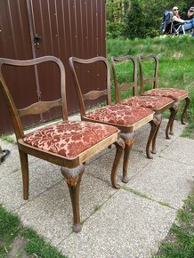 Starožitné židle k renovaci_cena za kus - 9
